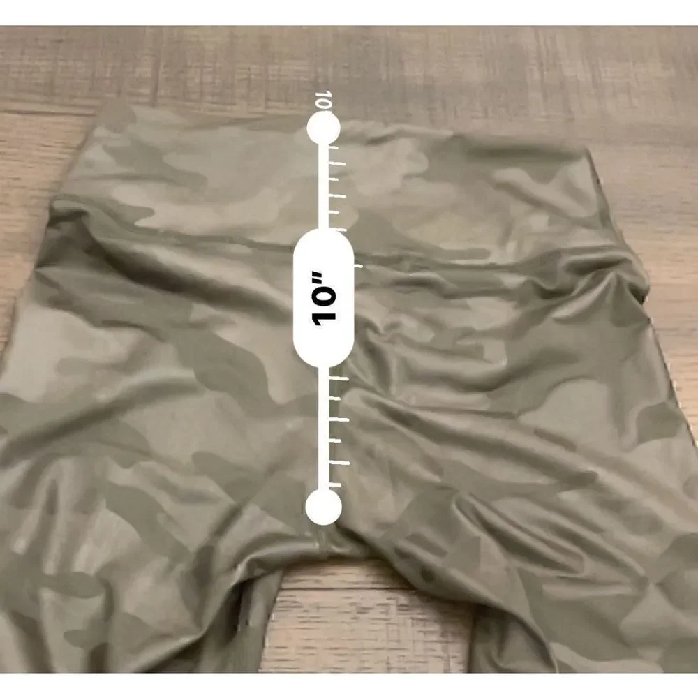 Rae Mode Army Camo Olive Green Biker Shorts